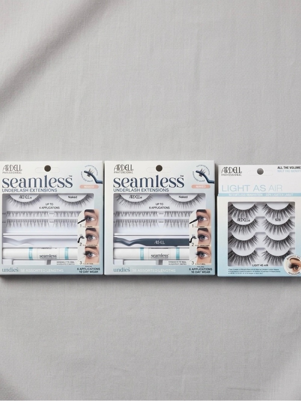 Ardell Seamless Underlash Extensions & Light As Air Lashes - Black